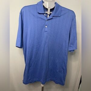 Tiger Woods Collection Nike Men's‎ Blue Polo Golf Shirt LARGE